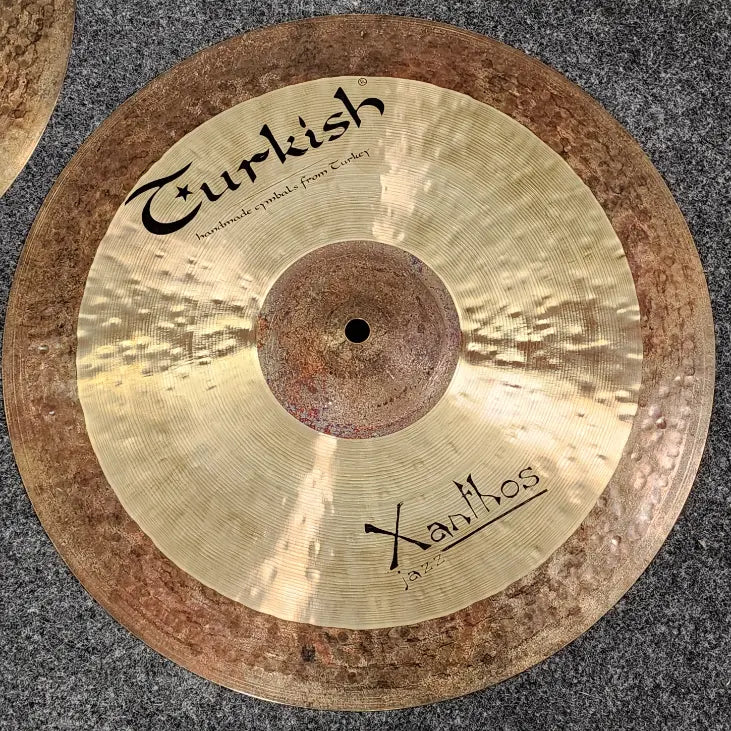 Used Turkish Xanthos Jazz Hi Hat Cymbals 15" - Good - Drum Center Of Portsmouth