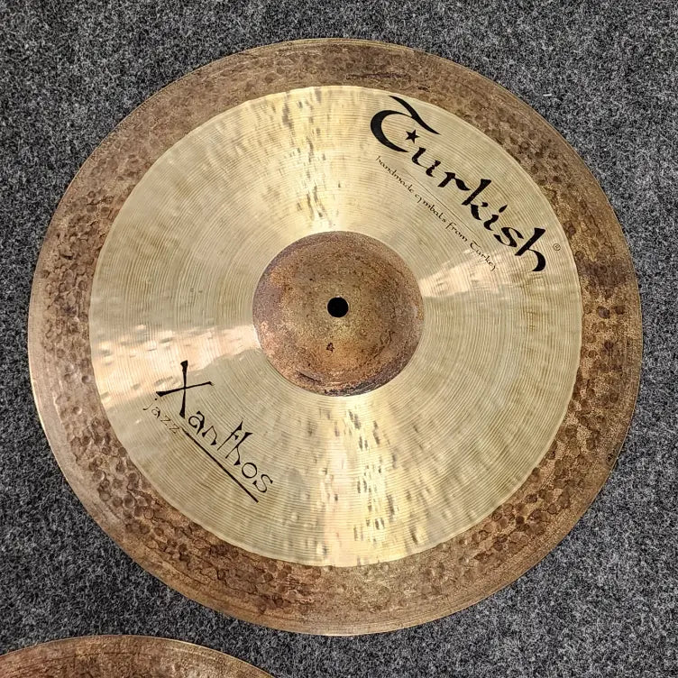 Used Turkish Xanthos Jazz Hi Hat Cymbals 15" - Good - Drum Center Of Portsmouth