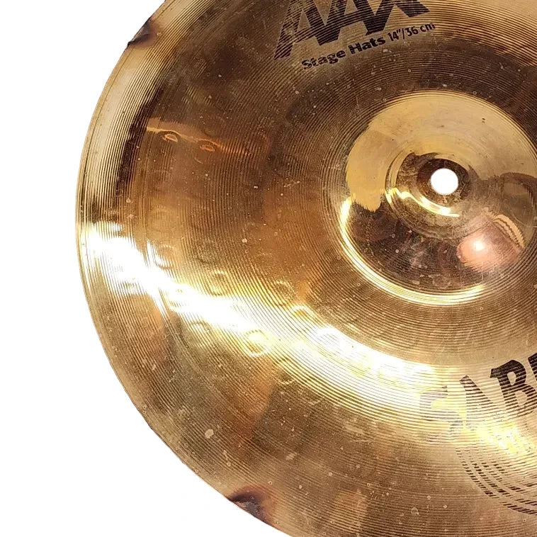 Used Sabian AAX Stage Hi Hat Cymbals 14" - Good - Drum Center Of Portsmouth