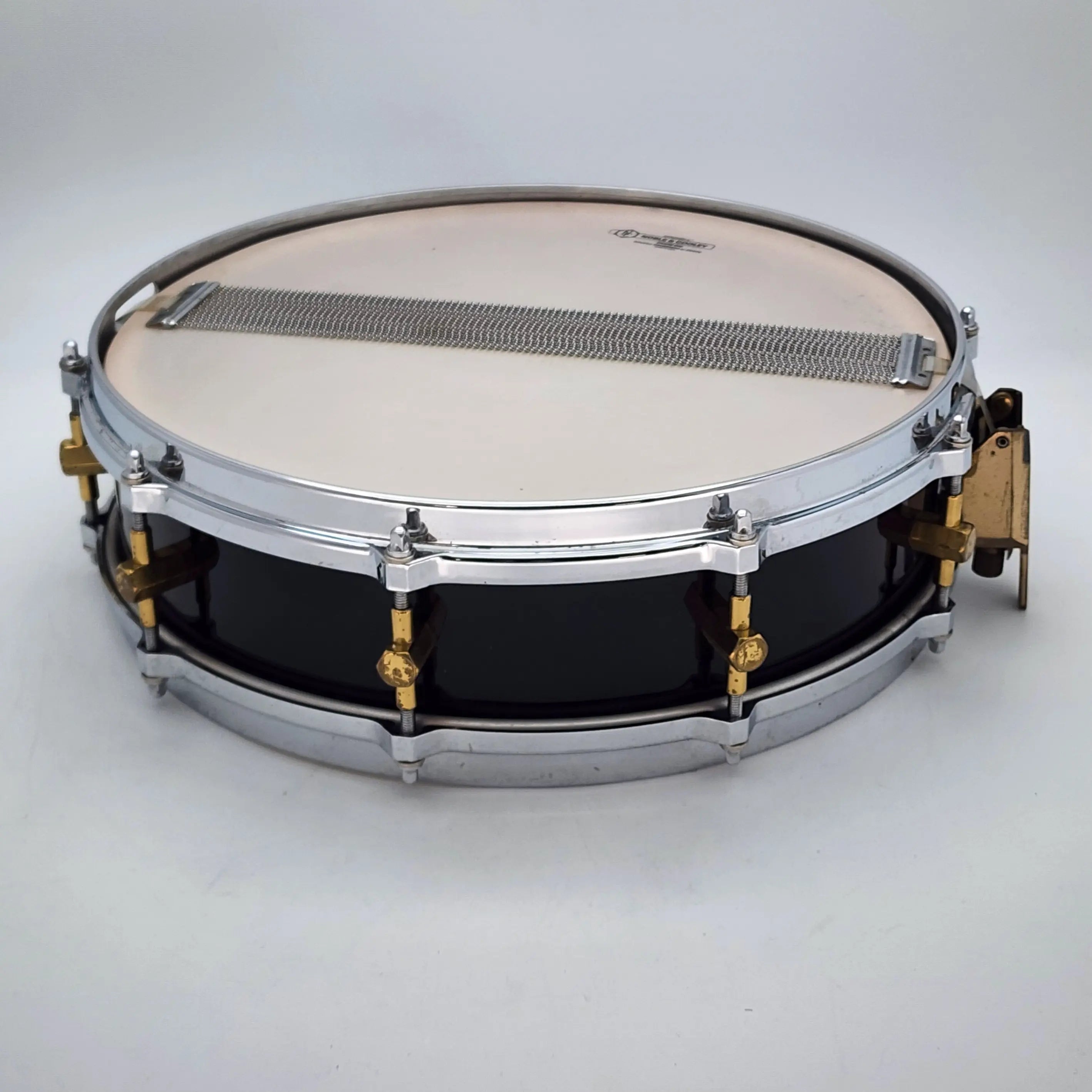 Used Noble & Cooley Solid Shell Classic Maple Snare Drum 14x3 7/8 Black - Fair - Drum Center Of Portsmouth