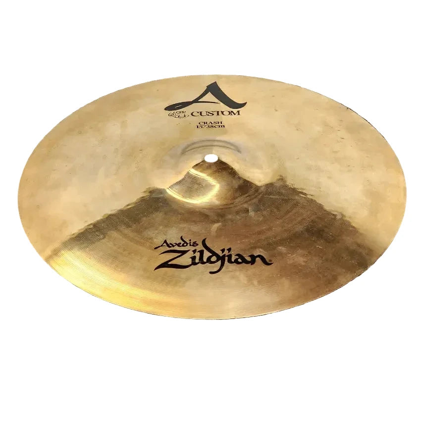 Used Zildjian A Custom Crash Cymbal 15" - Good - Drum Center Of Portsmouth
