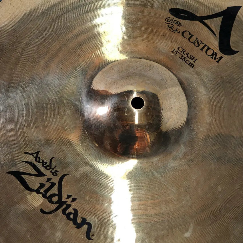 Used Zildjian A Custom Crash Cymbal 15" - Good - Drum Center Of Portsmouth