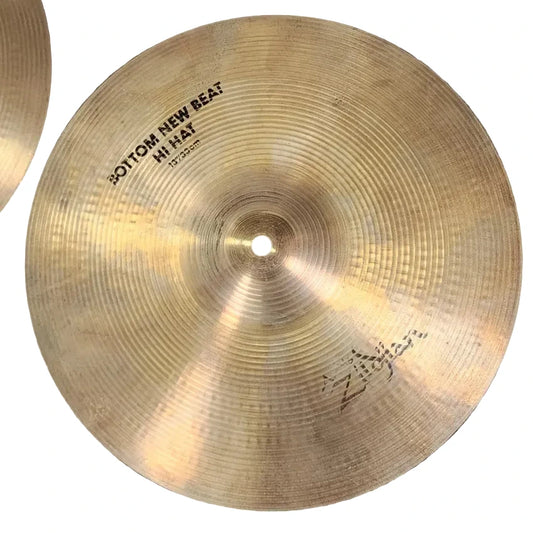 Used Zildjian A New Beat Hi Hat Cymbals 13" 824/992 grams - Good - Drum Center Of Portsmouth