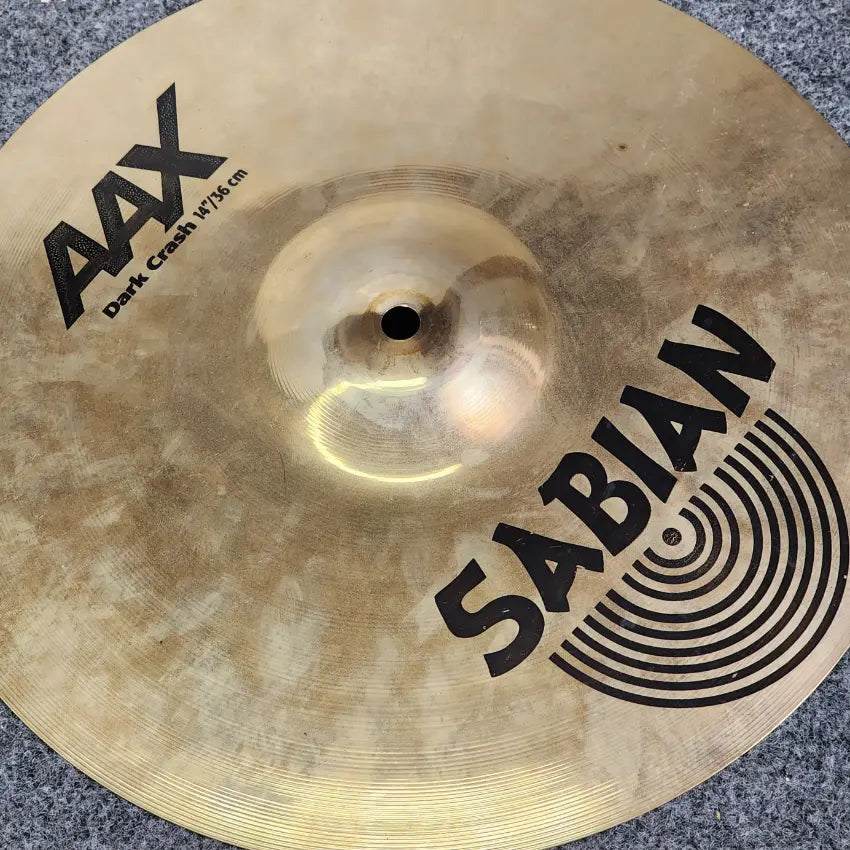 Used Sabian AAX Dark Crash Cymbal 14" - Good - Drum Center Of Portsmouth