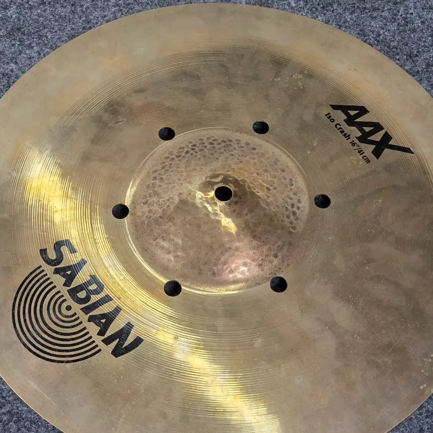 Used Sabian AAX Iso Crash Cymbal 16" - Good - Drum Center Of Portsmouth