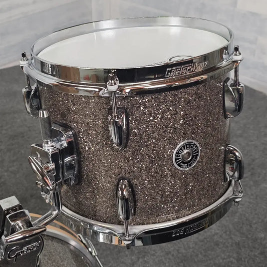 Used Gretsch Brooklyn 3pc Drum Set Pewter Sparkle - Very Good - Drum Center Of Portsmouth