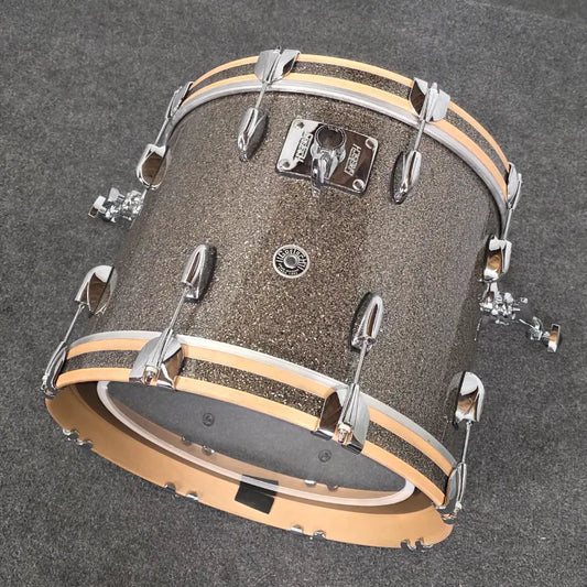 Used Gretsch Brooklyn 3pc Drum Set Pewter Sparkle - Very Good - Drum Center Of Portsmouth