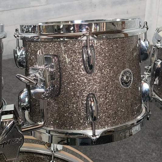 Used Gretsch Brooklyn 5pc Drum Set Pewter Sparkle - Very Good - Drum Center Of Portsmouth