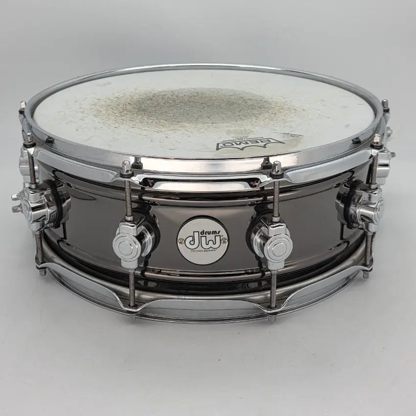 Used DW Design Black Nickel Over Brass Snare Drum 14x5.5 - Good - Drum Center Of Portsmouth