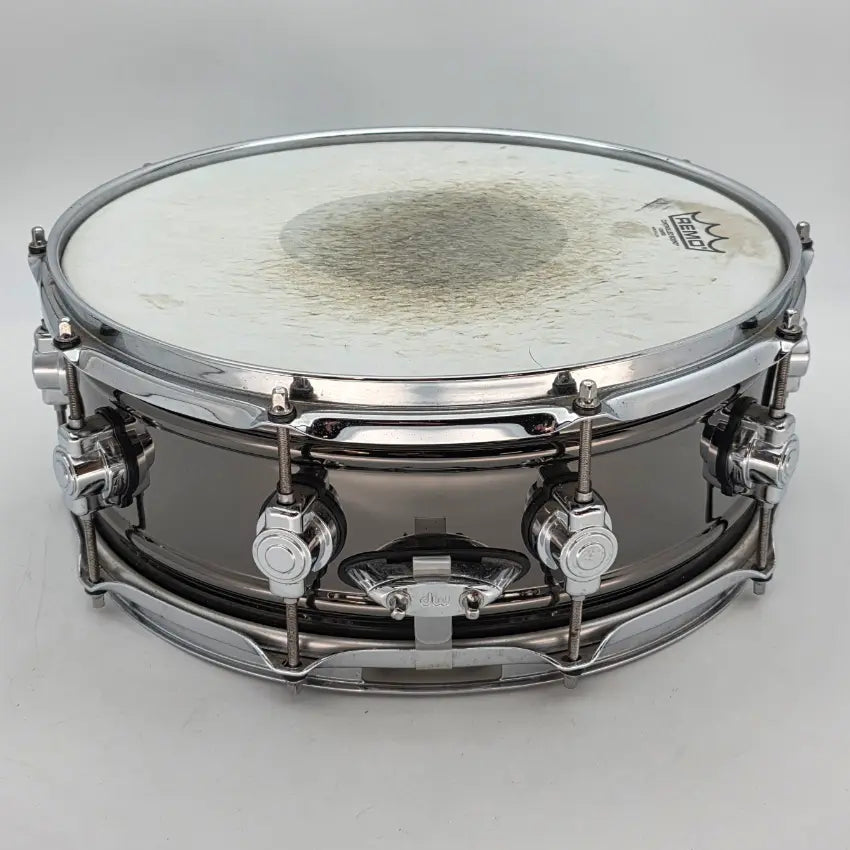 Used DW Design Black Nickel Over Brass Snare Drum 14x5.5 - Good - Drum Center Of Portsmouth