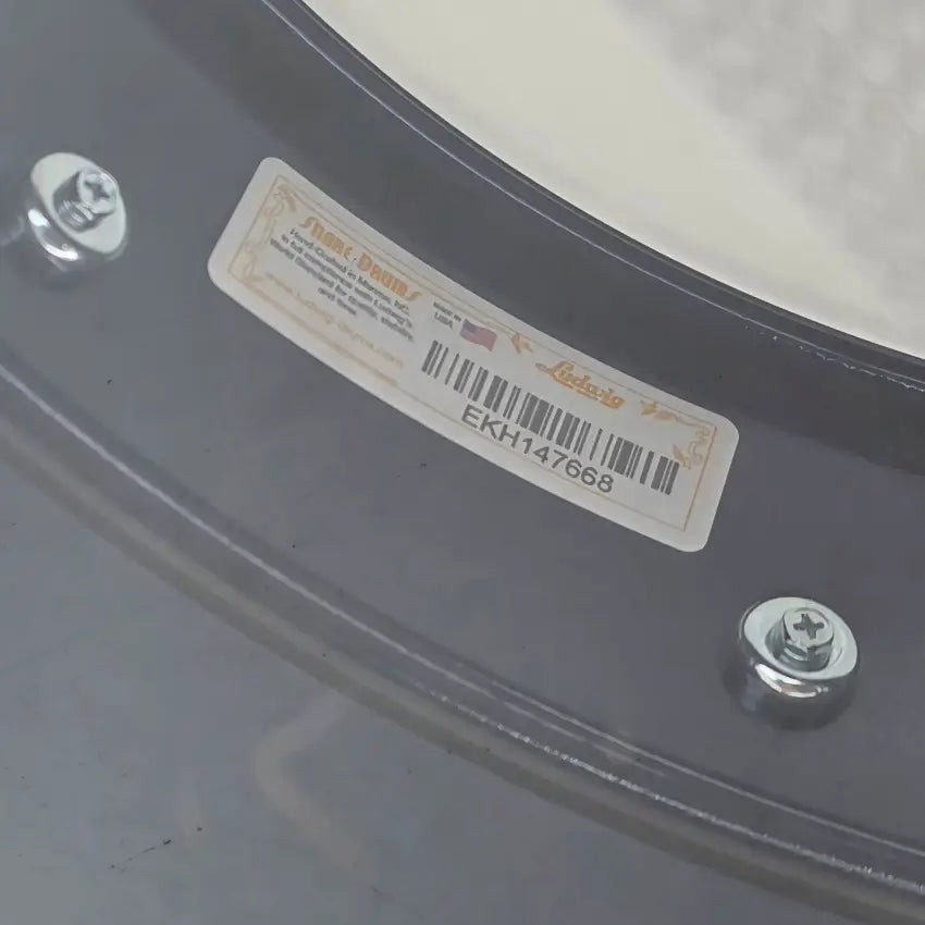 Used Ludwig Black Beauty Snare Drum 14x6.5 Blue Diamond - Very Good - Drum Center Of Portsmouth