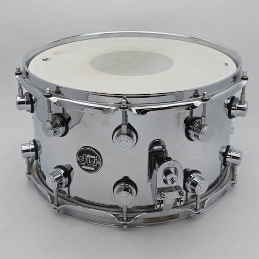 Used DW Performance Chrome Over Steel Snare Drum 14x8 - Very Good - Drum Center Of Portsmouth