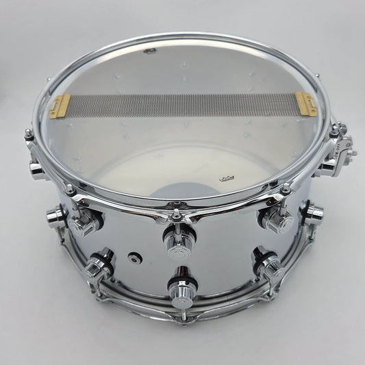 Used DW Performance Chrome Over Steel Snare Drum 14x8 - Very Good - Drum Center Of Portsmouth