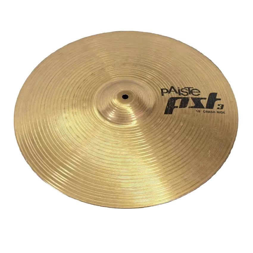 Used Paiste PST 3 Crash/Ride Cymbal 18" - Good - Drum Center Of Portsmouth