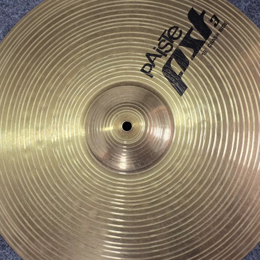 Used Paiste PST 3 Crash/Ride Cymbal 18" - Good - Drum Center Of Portsmouth