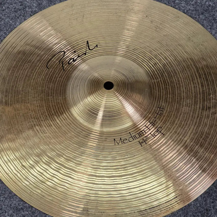 Used Paiste Signature Medium Hi Hat Cymbals 14" - Good - Drum Center Of Portsmouth