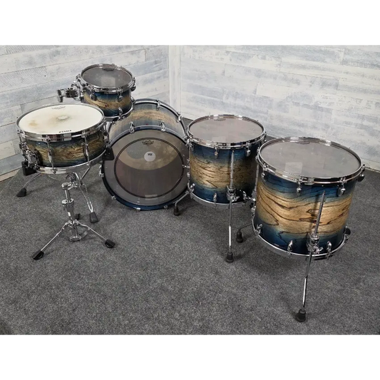 Used Tama Star Walnut 5pc Drum Set Indigo Japanese Sen Burst - Good - Drum Center Of Portsmouth