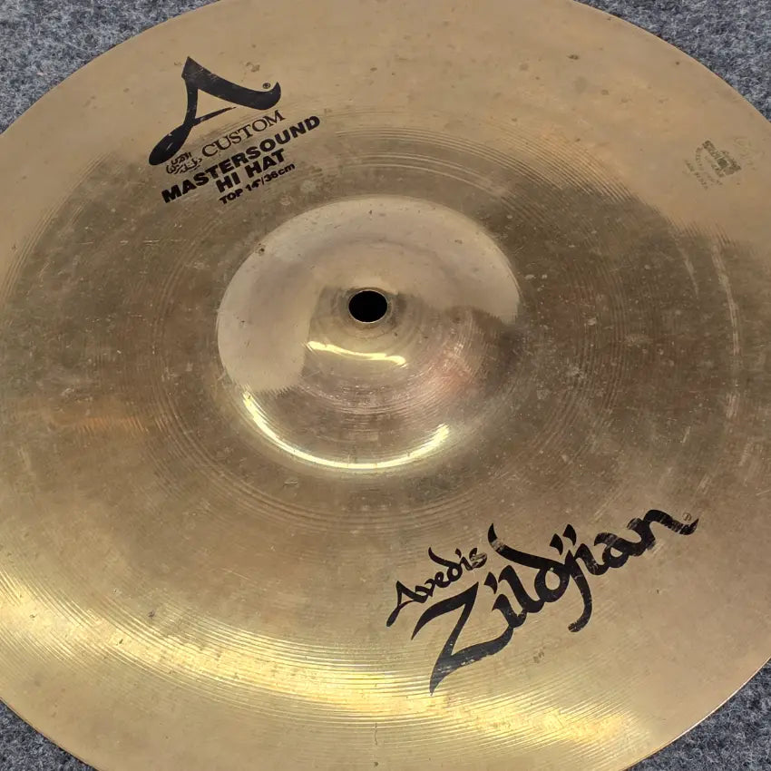 Used Zildjian A Custom Mastersound Hi Hat Cymbals 14" - Good - Drum Center Of Portsmouth