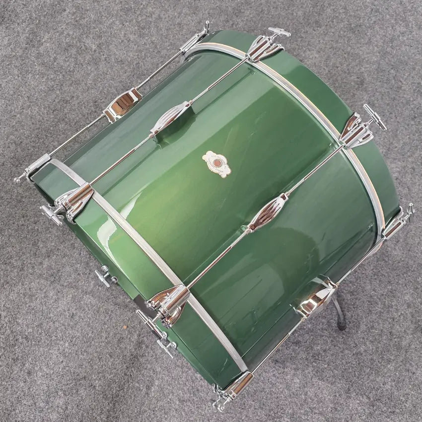 Used George Way Tuxedo Studio 3pc Drum Set Kaddy Green - Very Good - Drum Center Of Portsmouth