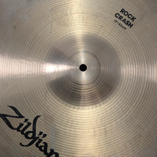 Used Zildjian A Rock Crash Cymbal 17" - Good - Drum Center Of Portsmouth