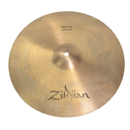 Used Zildjian A Medium Crash Cymbal 16" (keyholed) - Good - Drum Center Of Portsmouth