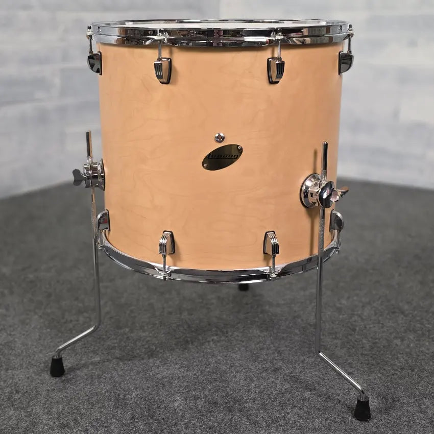 Used Ludwig Accent CS Custom Floor Tom 18x16 Satin Natural - Very Good - Drum Center Of Portsmouth