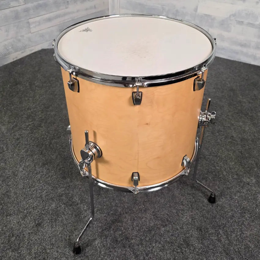 Used Ludwig Accent CS Custom Floor Tom 18x16 Satin Natural - Very Good - Drum Center Of Portsmouth