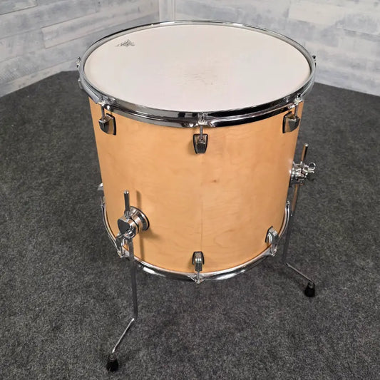 Used Ludwig Accent CS Custom Floor Tom 18x16 Satin Natural - Very Good - Drum Center Of Portsmouth