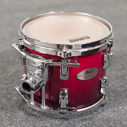 Used Pearl Reference 4pc Drum Set Scarlet Fade w/Cases - Very Good - Drum Center Of Portsmouth