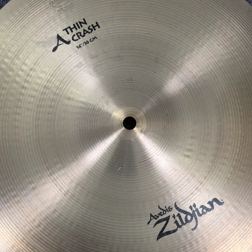 Used Zildjian A Thin Crash Cymbal 14" - Very Good - Drum Center Of Portsmouth