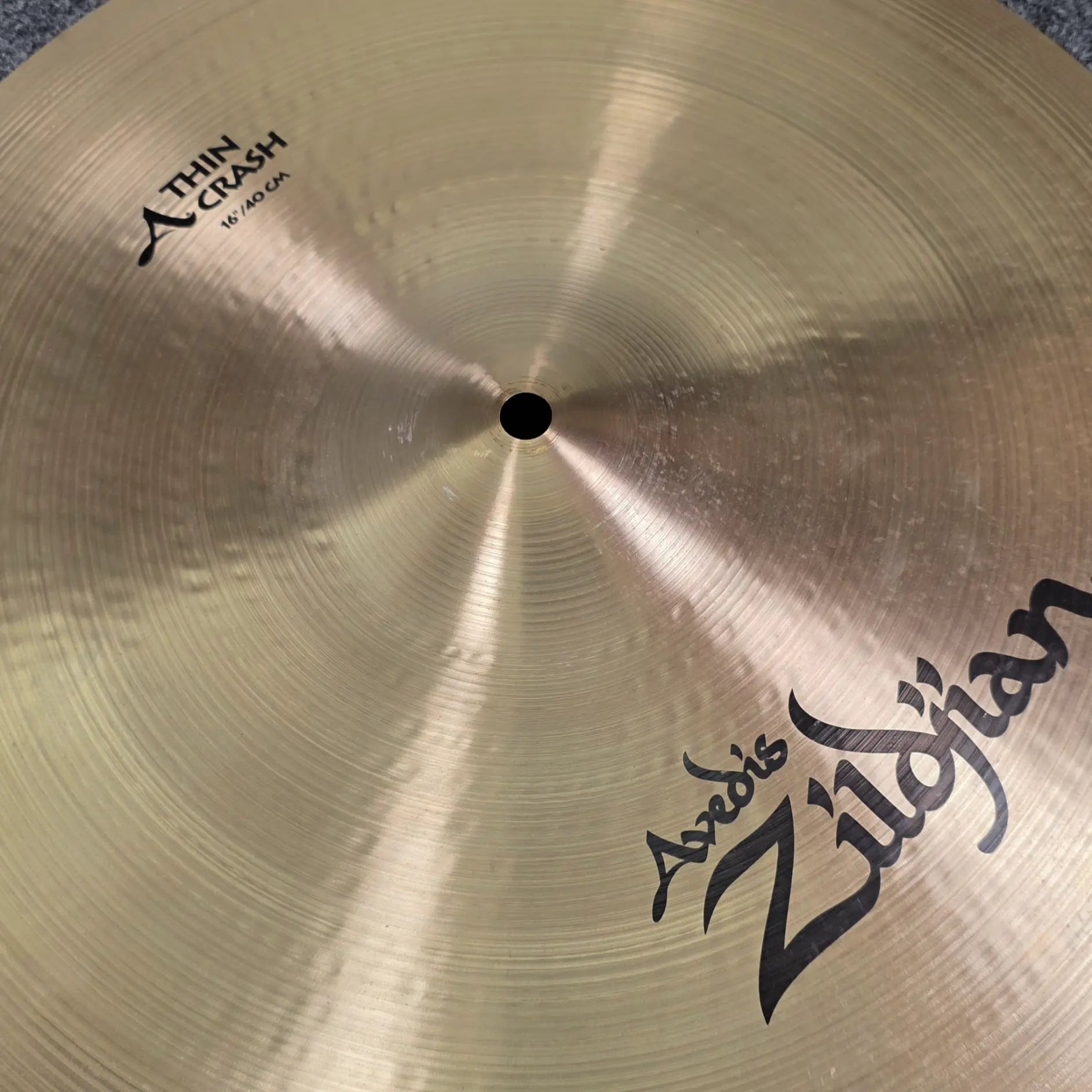 Used Zildjian A Thin Crash Cymbal 16" - Very Good - Drum Center Of Portsmouth