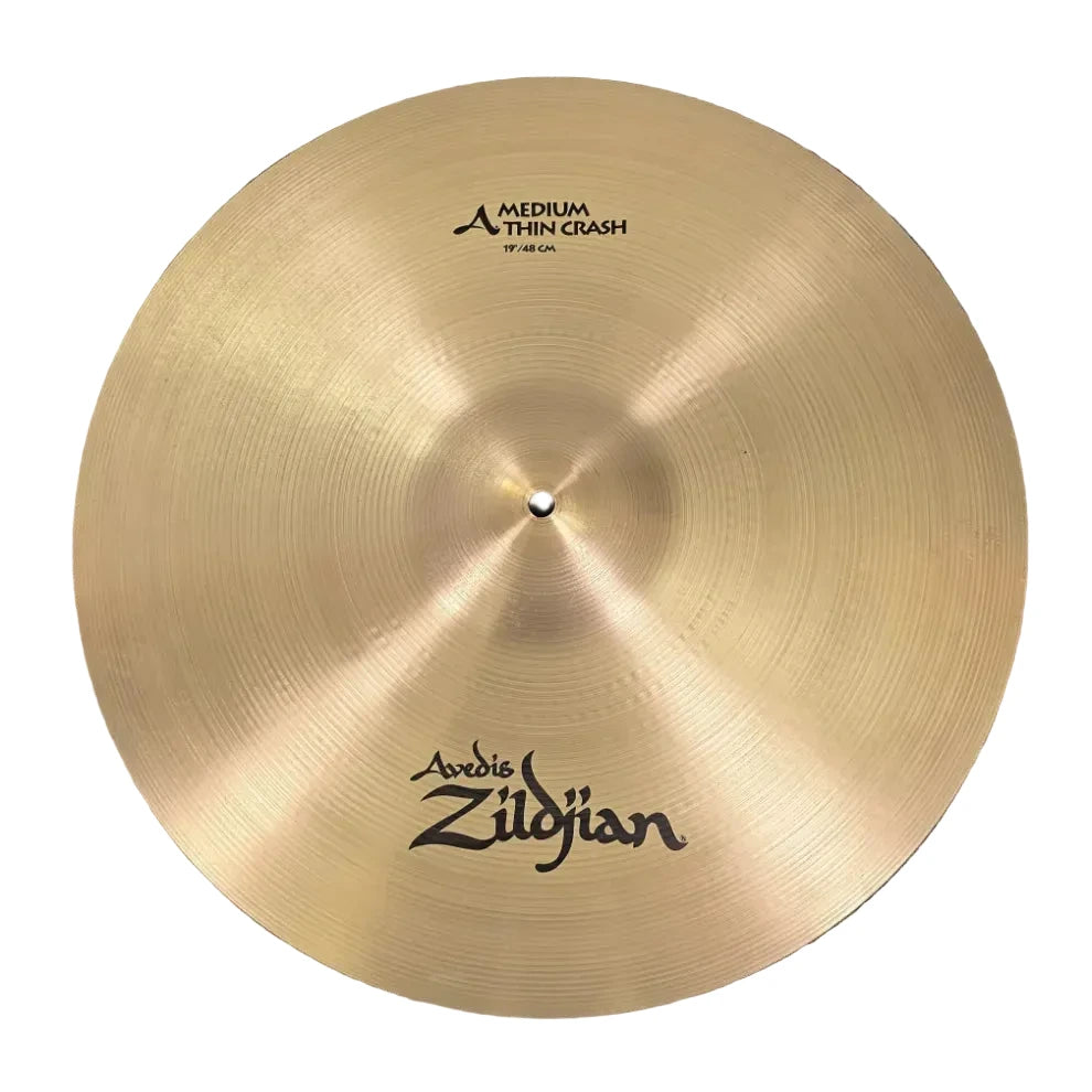 Used Zildjian A Medium Thin Crash Cymbal 19" - Very Good - Drum Center Of Portsmouth