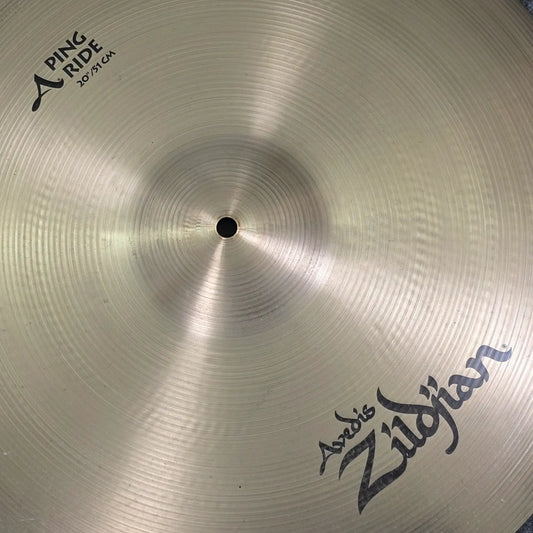 Used Zildjian A Ping Ride Cymbal 20" - Very Good - Drum Center Of Portsmouth