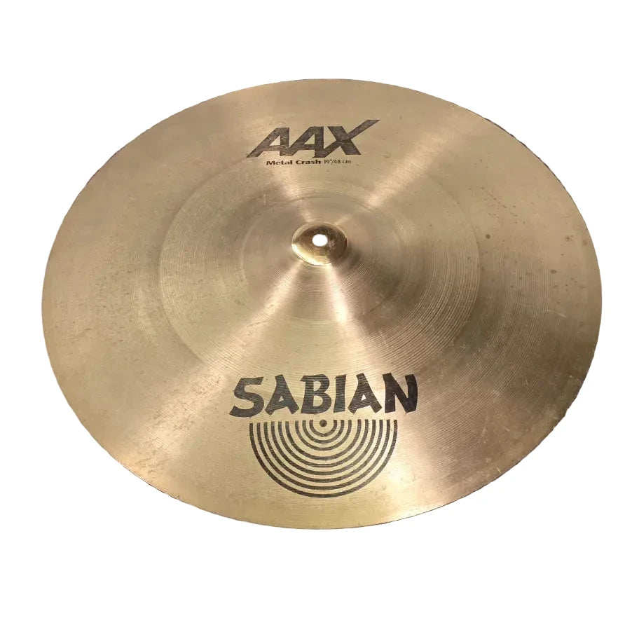 Used Sabian AAX Metal Crash Cymbal 19" - Fair - Drum Center Of Portsmouth