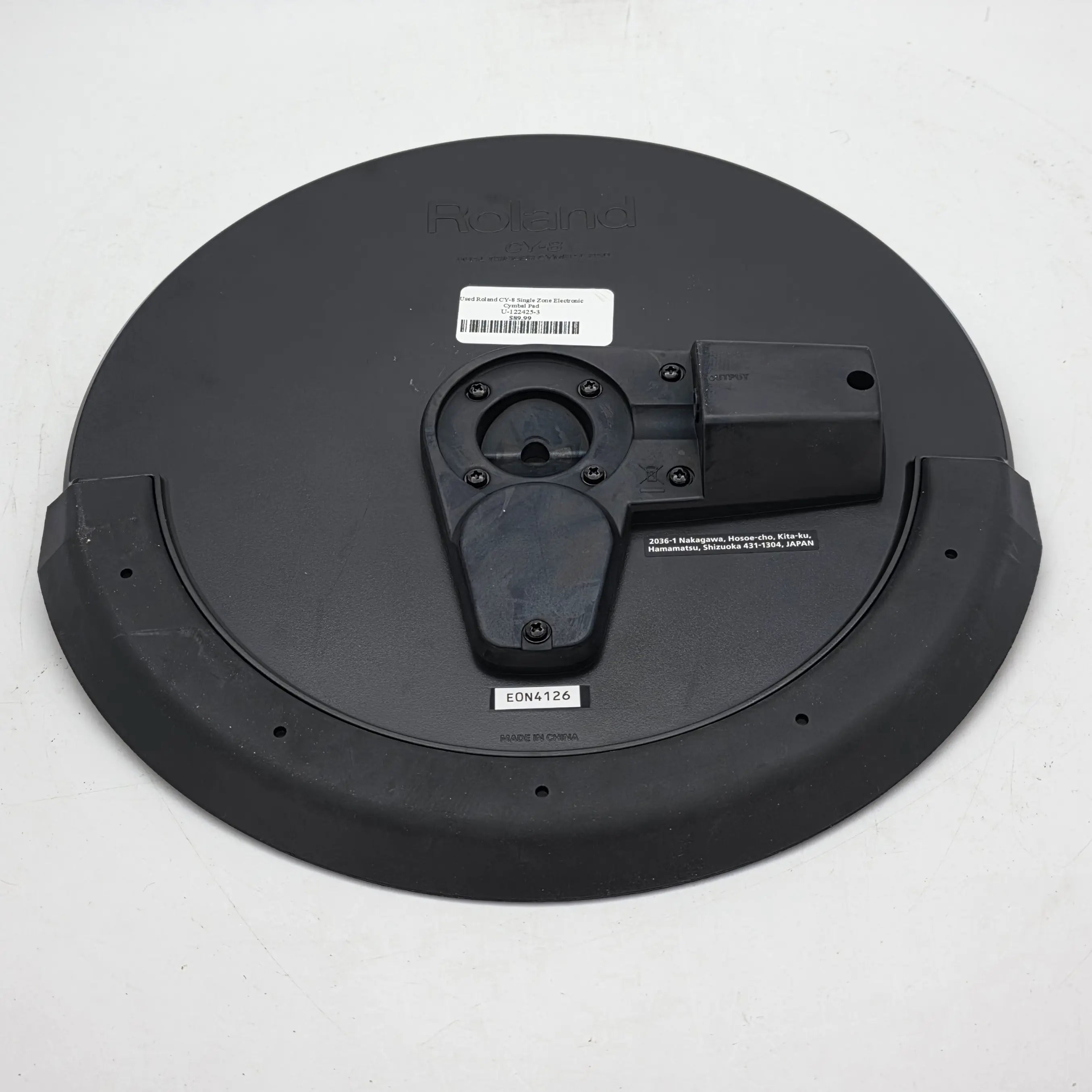 Used Roland CY-8 Single Zone Electronic Cymbal Pad - Good - Drum Center Of Portsmouth