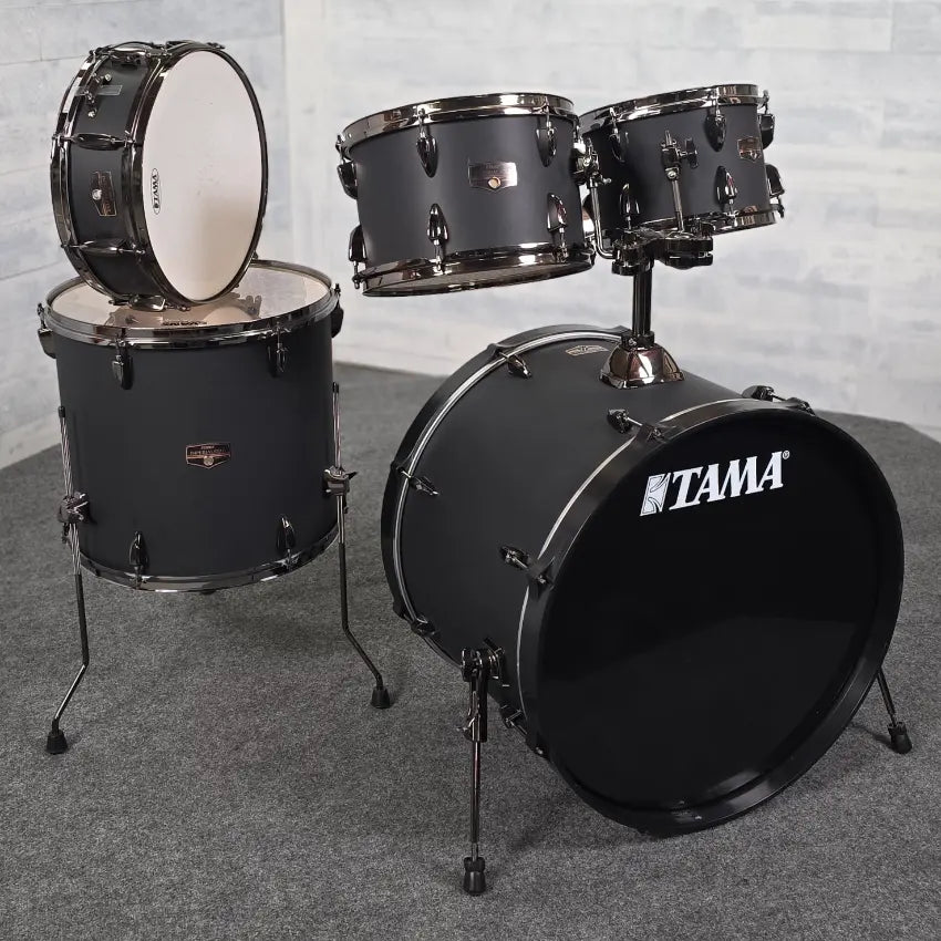 Used Tama Imperialstar 5pc Drum Blacked Out w/Black Hw - Excellent - Drum Center Of Portsmouth