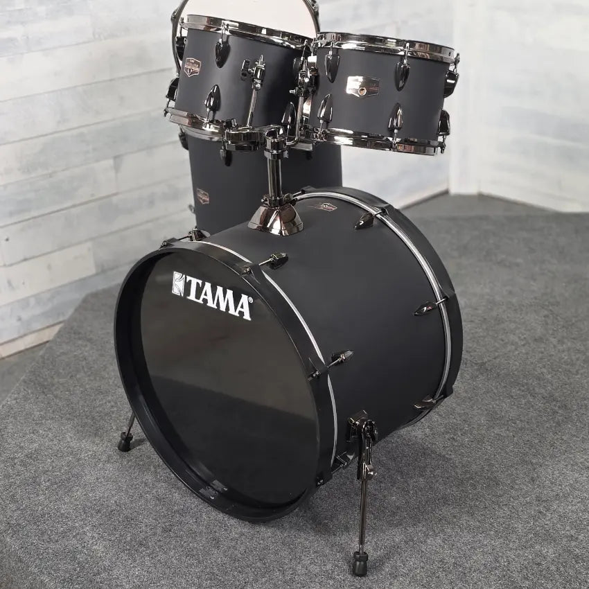 Used Tama Imperialstar 5pc Drum Blacked Out w/Black Hw - Excellent - Drum Center Of Portsmouth