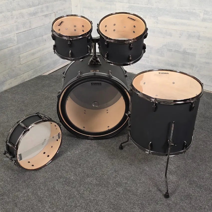 Used Tama Imperialstar 5pc Drum Blacked Out w/Black Hw - Excellent - Drum Center Of Portsmouth