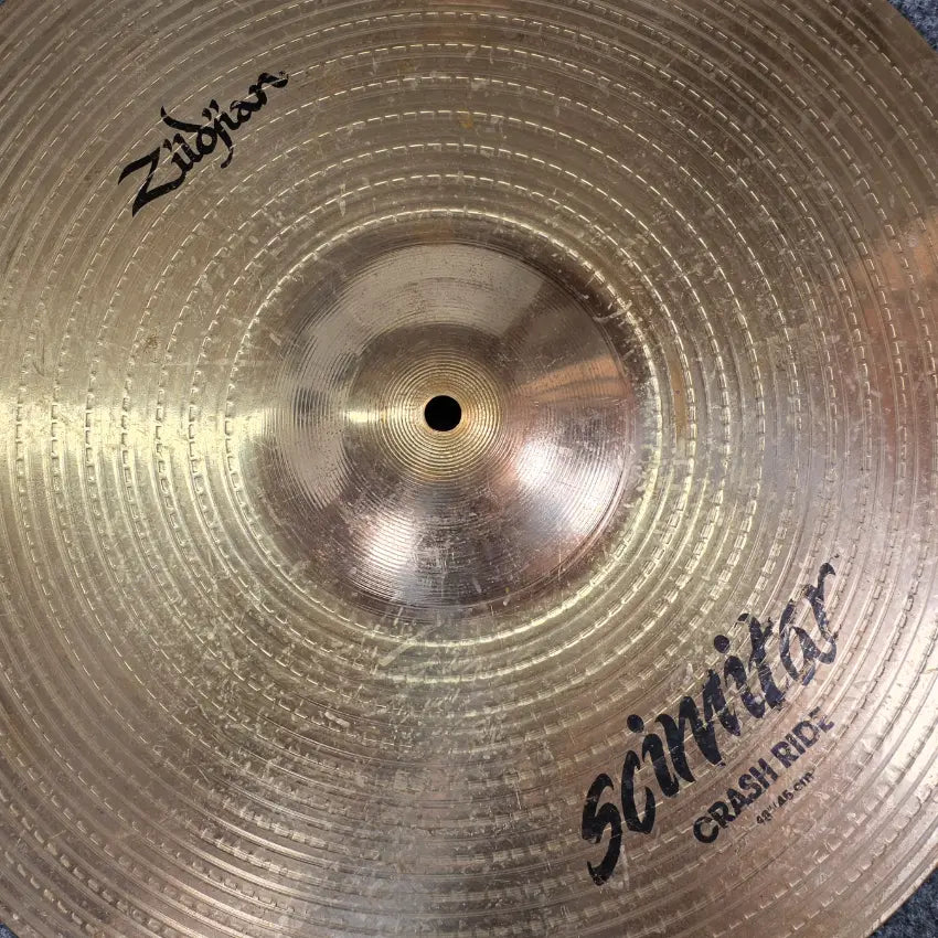 Used Zildjian Scimitar Crash Ride Cymbal 18" - Fair - Drum Center Of Portsmouth