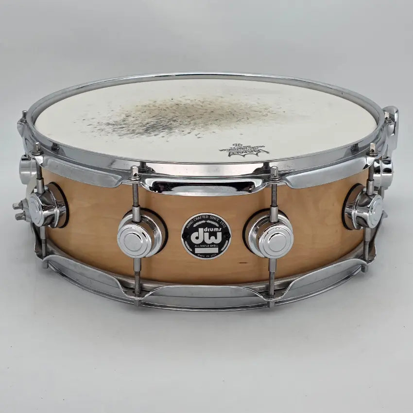 Used DW Collectors Maple Snare Drum 14x5 Satin Natural - Good - Drum Center Of Portsmouth