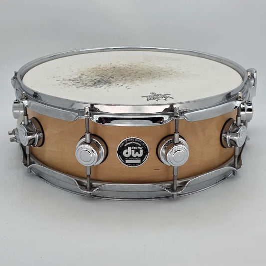 Used DW Collectors Maple Snare Drum 14x5 Satin Natural - Good - Drum Center Of Portsmouth