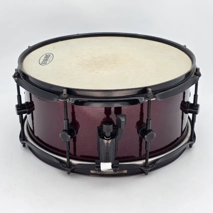 Used Spaun Steel Snare Drum 13x6.5 w/Black Nickel Hw - Good - Drum Center Of Portsmouth