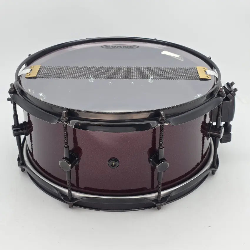 Used Spaun Steel Snare Drum 13x6.5 w/Black Nickel Hw - Good - Drum Center Of Portsmouth