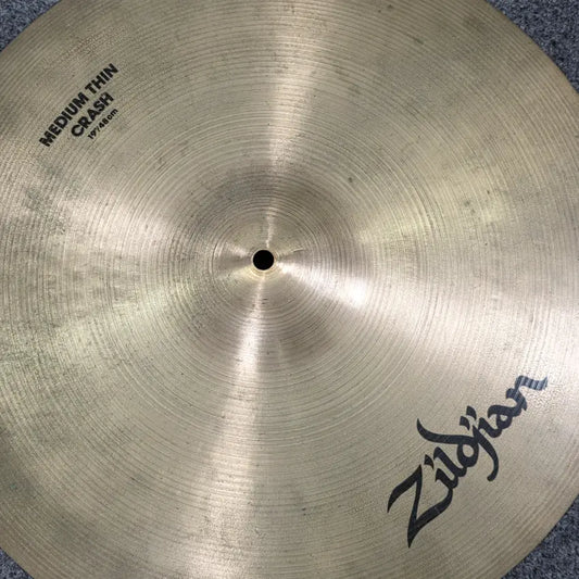 Used Zildjian A Medium Thin Crash Cymbal 19" - Good - Drum Center Of Portsmouth