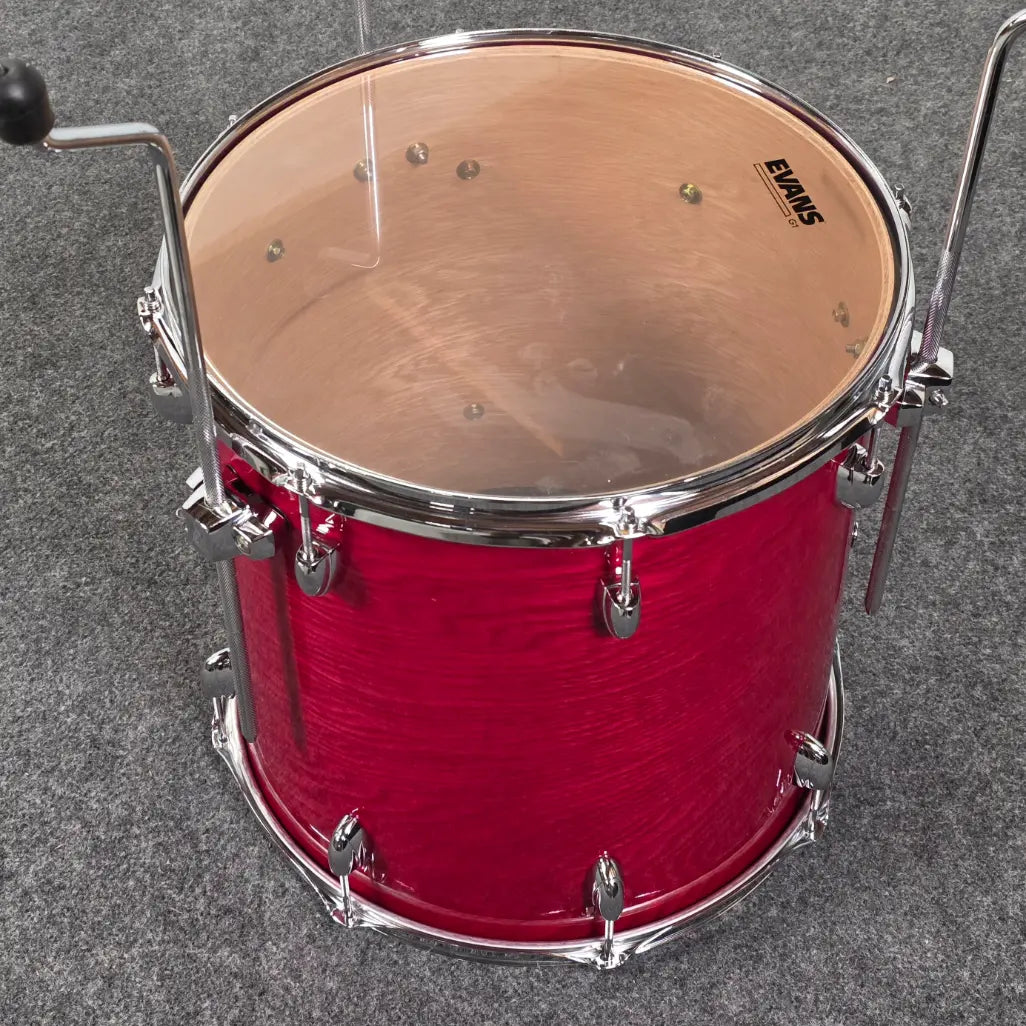Used Yamaha Oak Custom Floor Tom 16x16 Red - Very Good - Drum Center Of Portsmouth