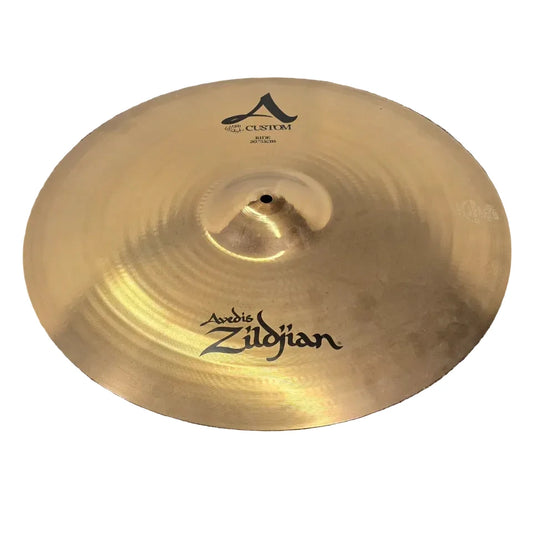Used Zildjian A Custom Ride Cymbal 20" - Very Good - Drum Center Of Portsmouth