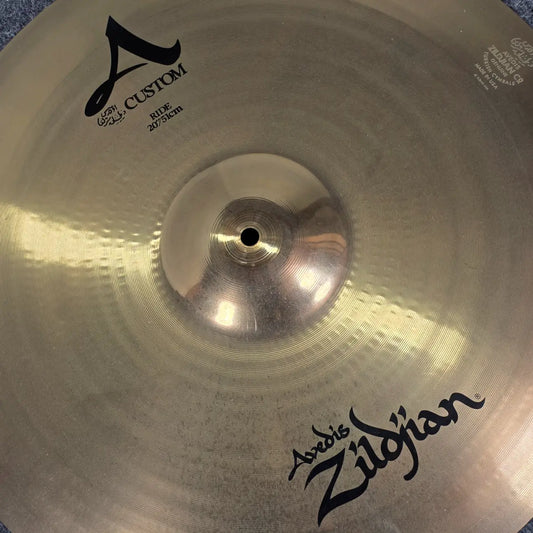 Used Zildjian A Custom Ride Cymbal 20" - Very Good - Drum Center Of Portsmouth