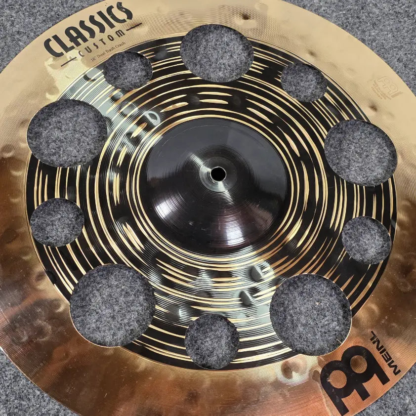 Used Meinl Classics Custom Dual Trash Crash Cymbal 18" - Good - Drum Center Of Portsmouth