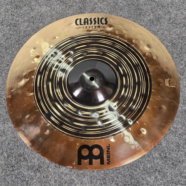 Used Meinl Classics Custom Dual Crash Cymbal 18" - Good - Drum Center Of Portsmouth