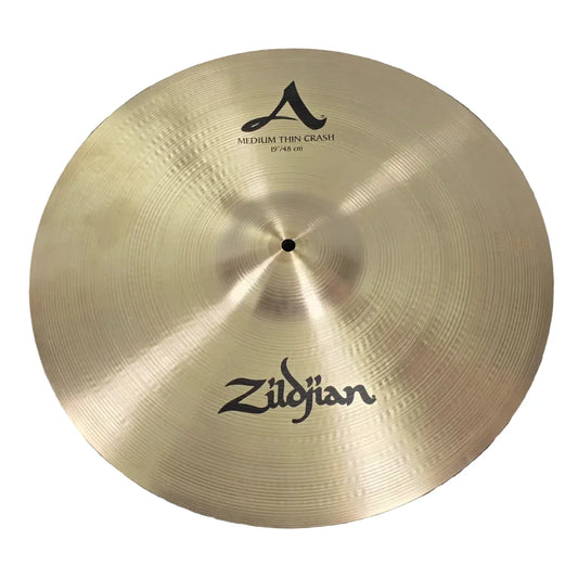 Used Zildjian A Medium Thin Crash Cymbal 19" - Excellent - Drum Center Of Portsmouth